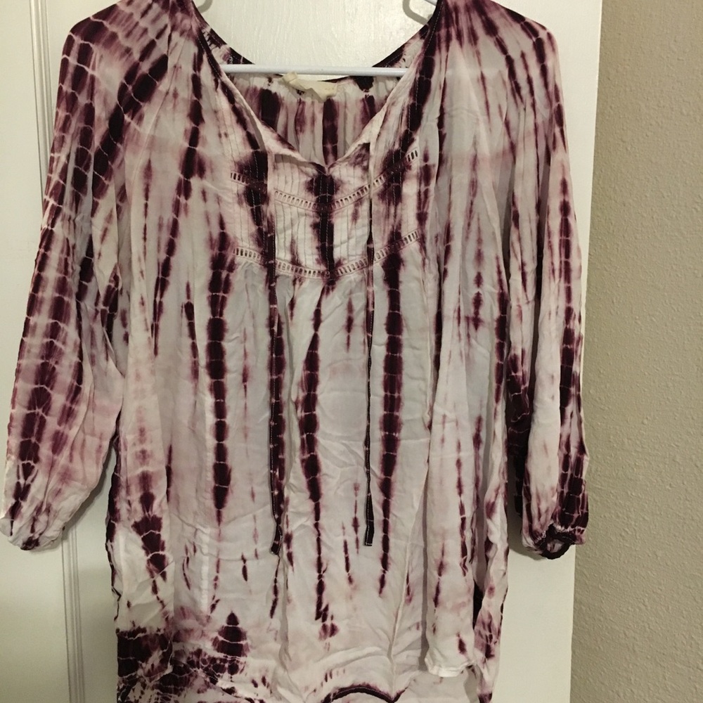 Tie died blouse